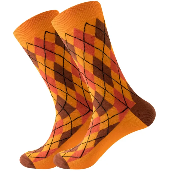 Abstract Rhombus Patterns Socks