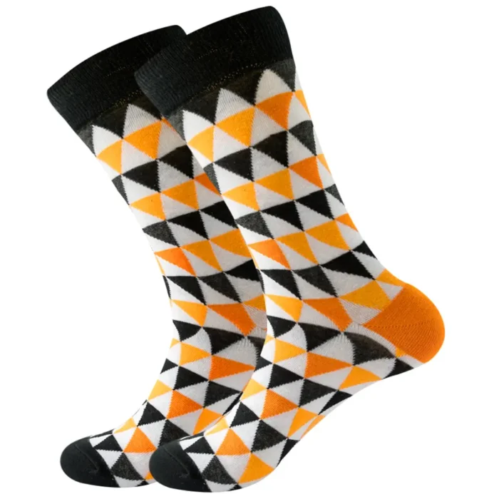 Colorful Triangles Socks