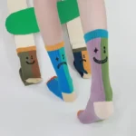 Happy/Sad Blue and Violet Socks