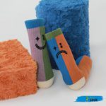 Happy/Sad Gren and Blue Socks