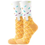 Ice Cream Cone Colorful Socks