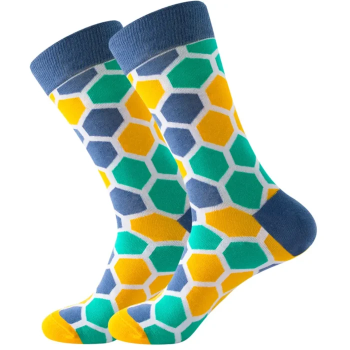 Multicolored Honeycombs Socks