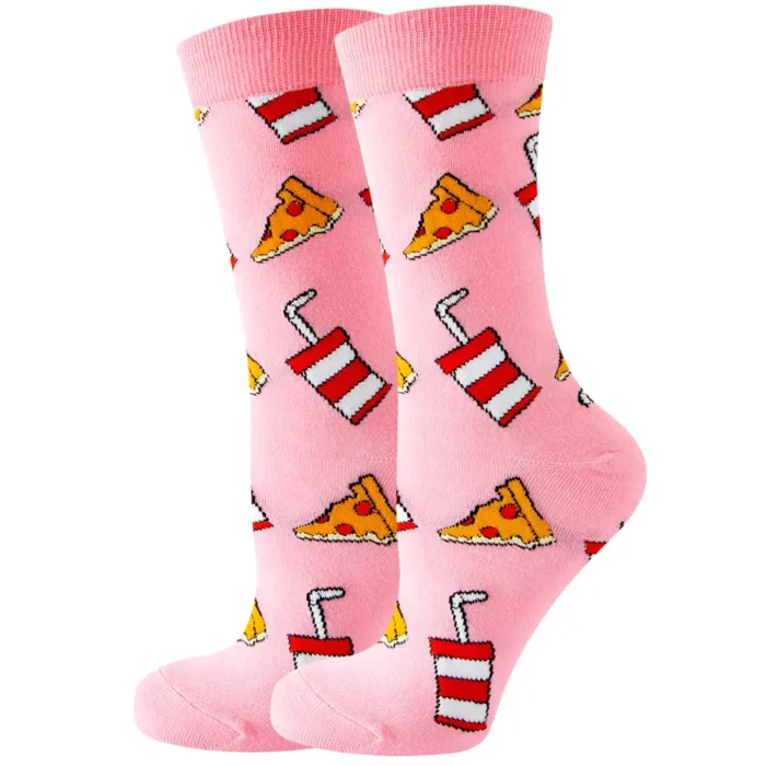 Pizza and Lemonade Colorful Socks