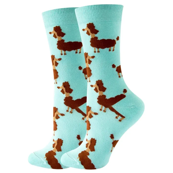Poodle Dog Colorful Socks