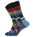 Rainbow Curves Color Sock