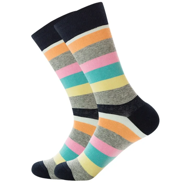 Stripe Crew Colorful Socks