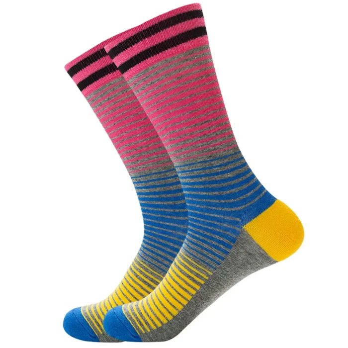 Tricolor Horizontal Lines Socks