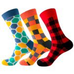 Geometric Figures Colorful Socks 3-Set