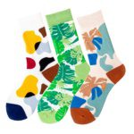 Patterns and Leafing Colorful Socks