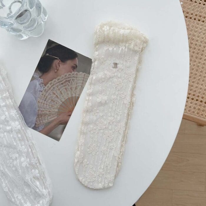 Girls' Flower Breathable Japanese Socks