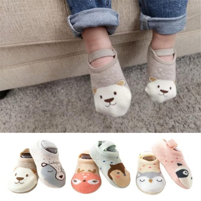 6-Color Non-Slip Baby Toddler Grip Slippers