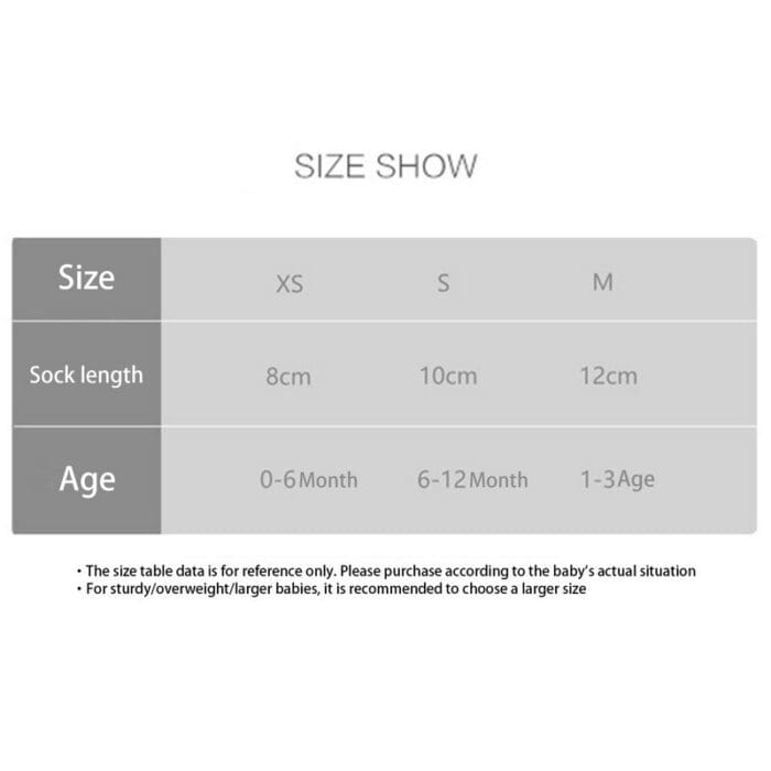 Cartoon Knee-High Non-Slip Newborn Socks