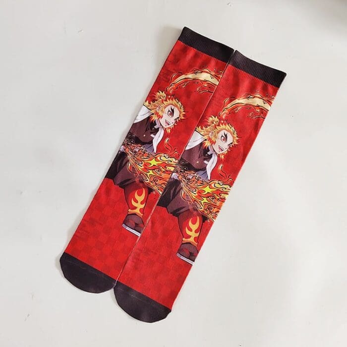 Demon Slayer Anime Cartoon Adult Socks