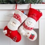 Large Knitted Santa Claus Xmas Stocking