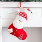 Large Knitted Santa Claus Xmas Stocking