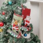 Large Santa & Snowman Christmas Candy Stocking