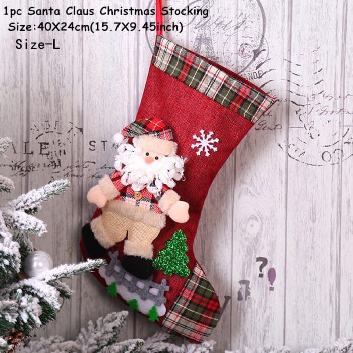 Santa Sack Christmas Stocking Decor