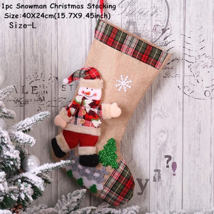 Santa Sack Christmas Stocking Decor