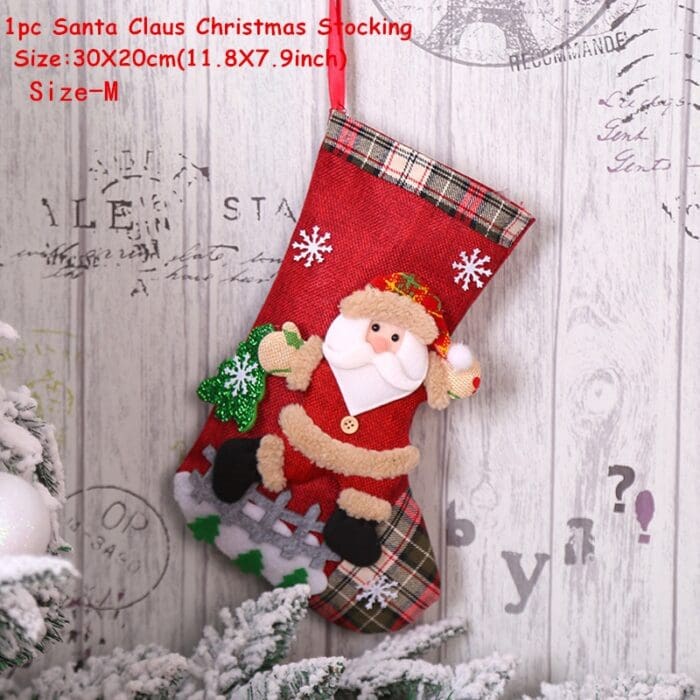 Santa Sack Christmas Stocking Decor