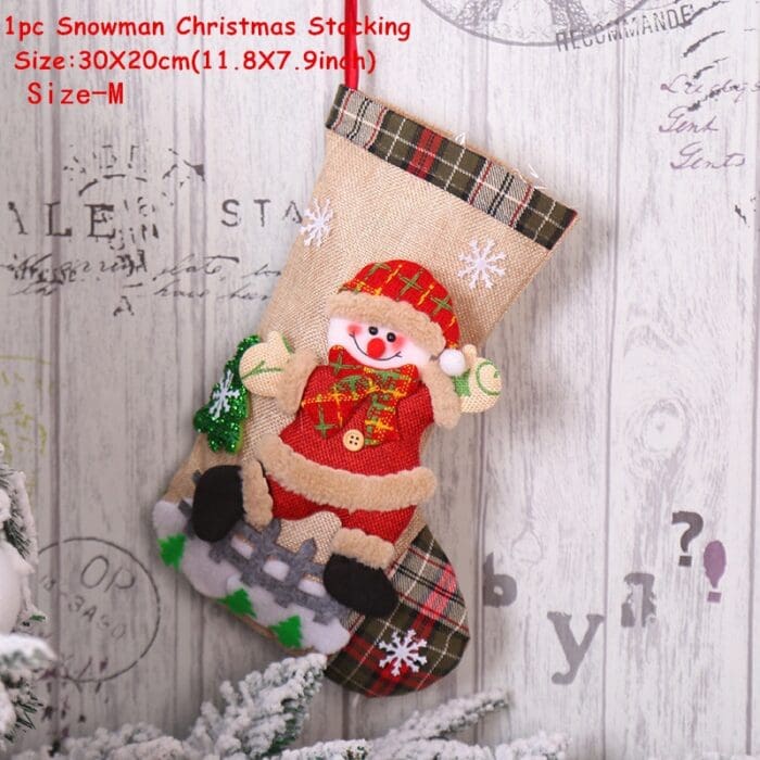 Santa Sack Christmas Stocking Decor