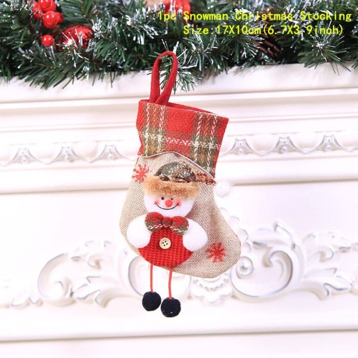 Santa Sack Christmas Stocking Decor