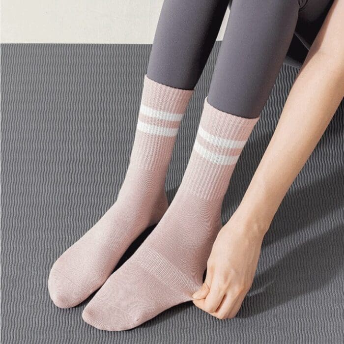 Striped Non-Slip Cotton Yoga Dance Socks