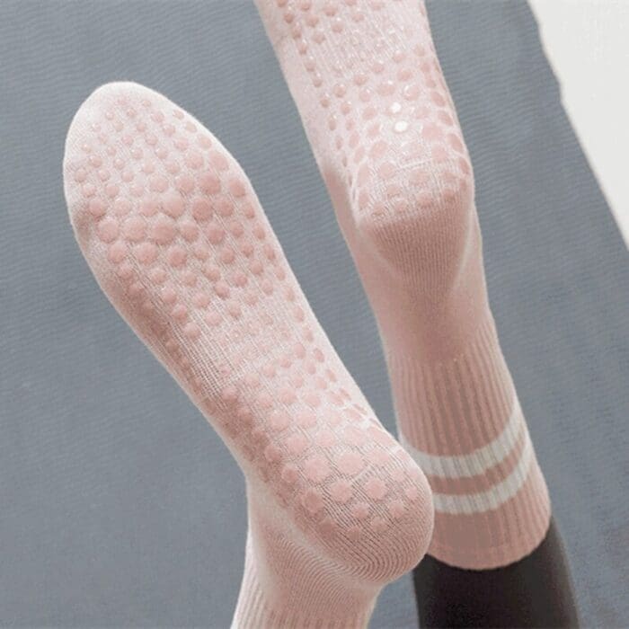 Striped Non-Slip Cotton Yoga Dance Socks