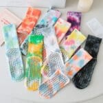 Tie-Dye Breathable Mid-Calf Yoga Socks