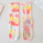 Tie-Dye Breathable Mid-Calf Yoga Socks