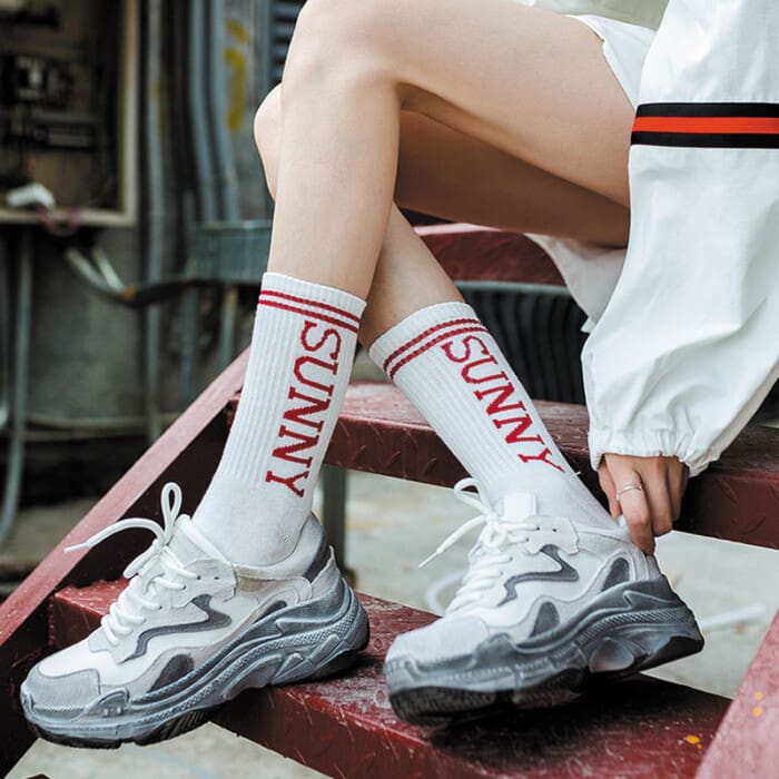 Trendy high quality fashion socks