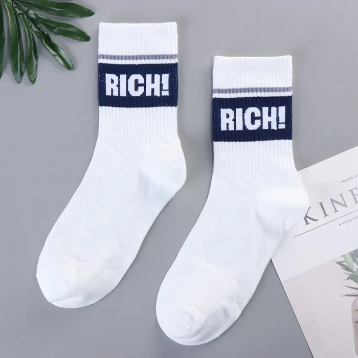 Trendy high quality fashion socks
