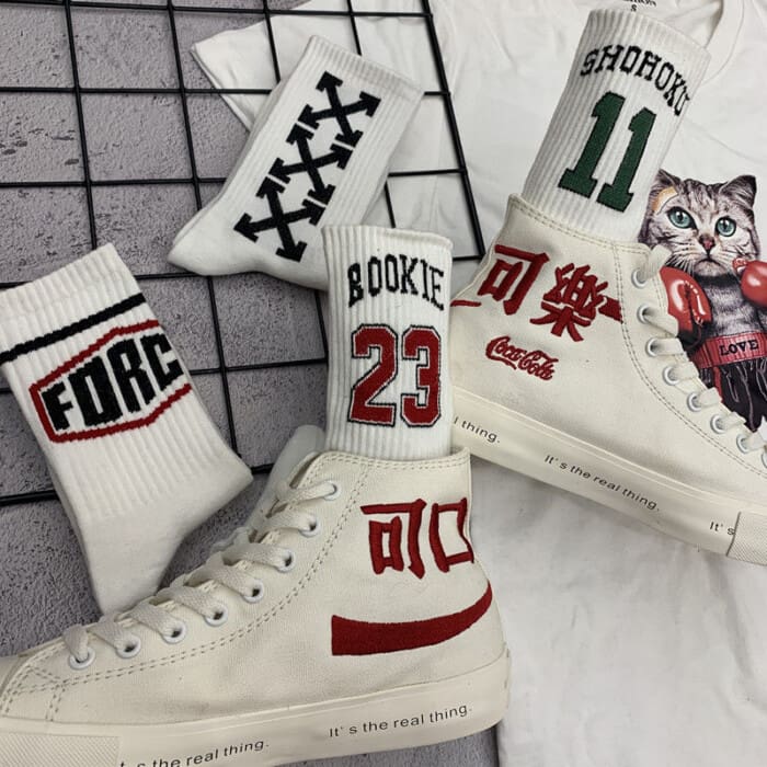 Trendy high quality fashion socks