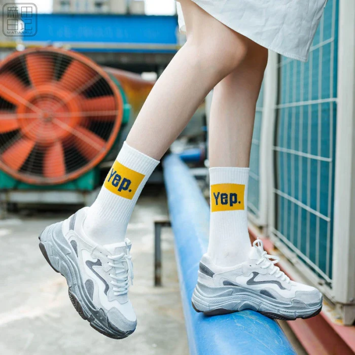 Trendy high quality fashion socks