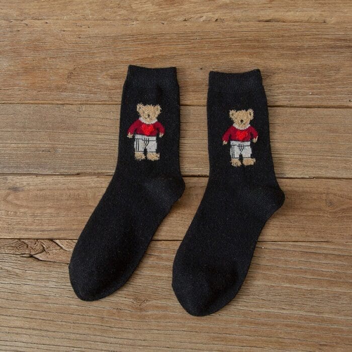 Winter Thick Kawaii Bear Harajuku Socks