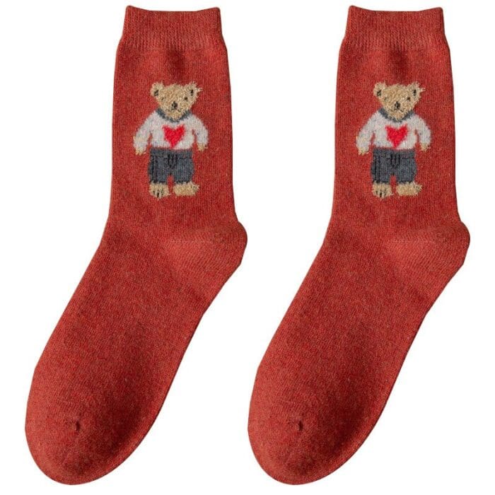 Winter Thick Kawaii Bear Harajuku Socks