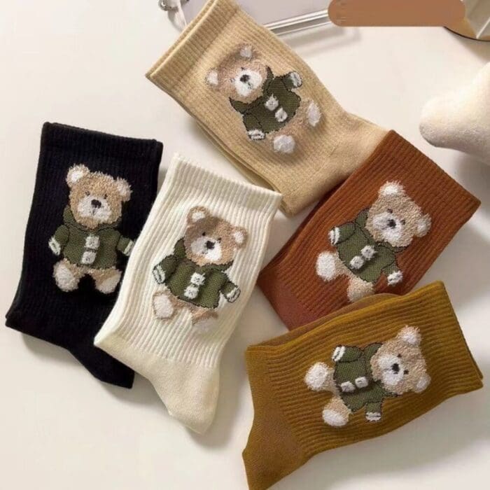 Winter Thick Kawaii Bear Harajuku Socks