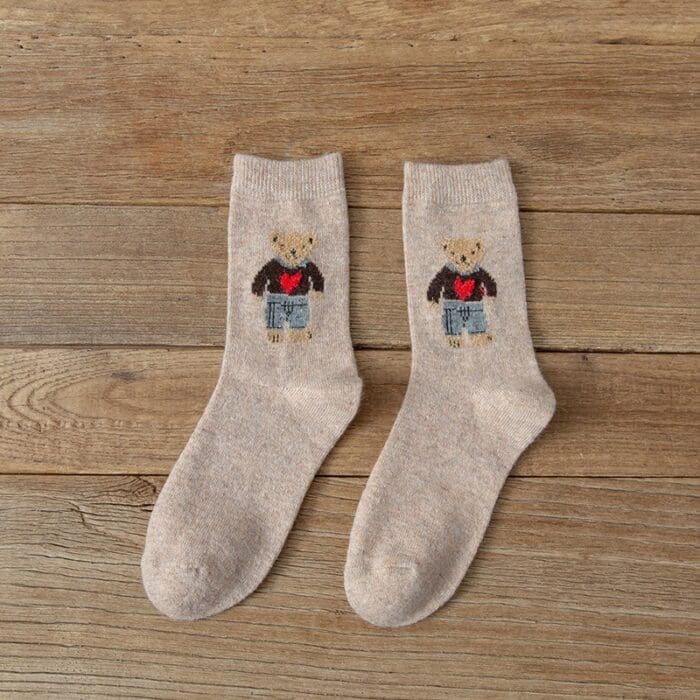 Winter Thick Kawaii Bear Harajuku Socks