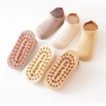 Anti-slip Baby Socks: 3 Pairs Rubber Grips