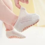 Anti-slip Baby Socks: 3 Pairs Rubber Grips
