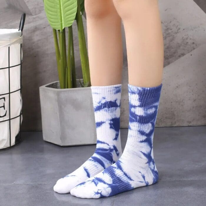 Tie-Dye Middle Tube Socks Harajuku Style