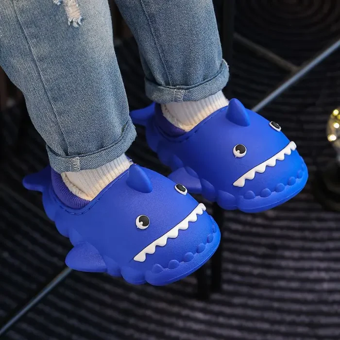 Children's Cartoon Shark Slippers | Autumn Winter Waterproof