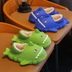 Children's Cartoon Shark Slippers | Autumn Winter Waterproof