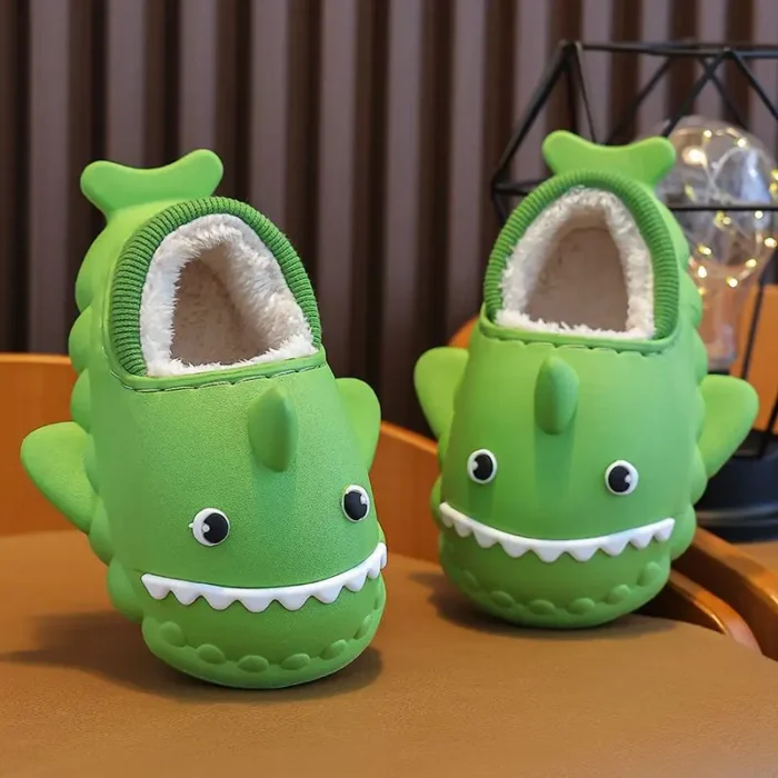 Children's Cartoon Shark Slippers | Autumn Winter Waterproof