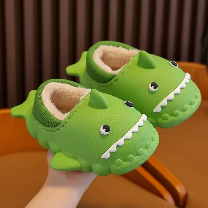 Children's Cartoon Shark Slippers | Autumn Winter Waterproof