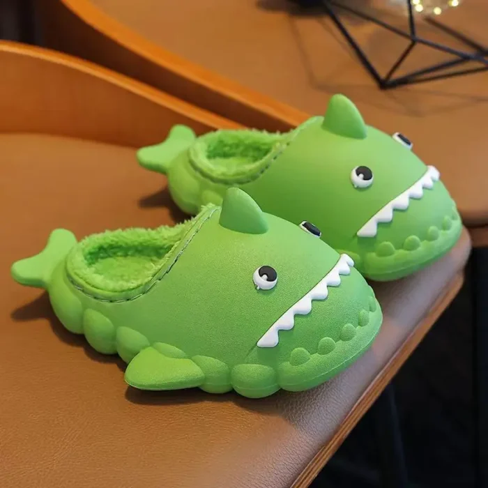 Children's Cartoon Shark Slippers | Autumn Winter Waterproof