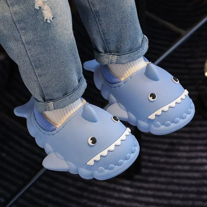 Children's Cartoon Shark Slippers | Autumn Winter Waterproof