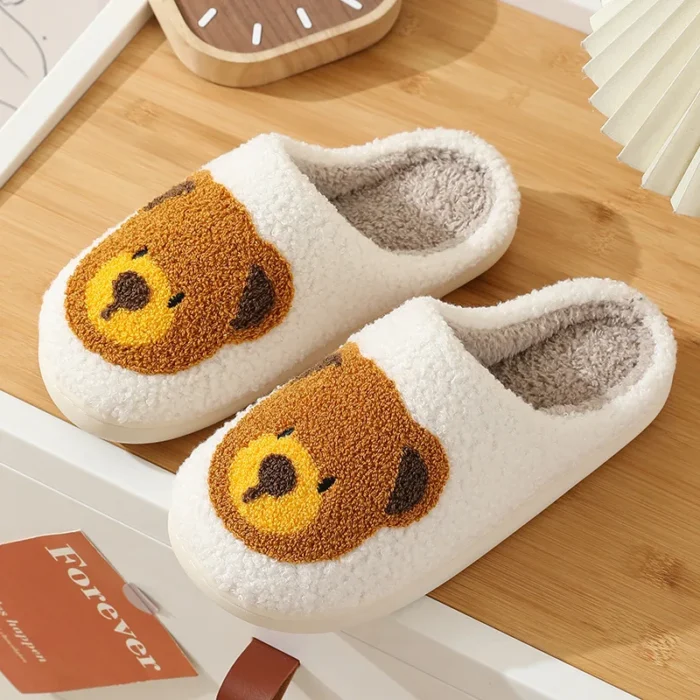 Cute Bear Home Slippers | Winter Warm House Shoes