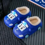 Designer Cartoon Car Winter Warmer Plush Slippers for Children