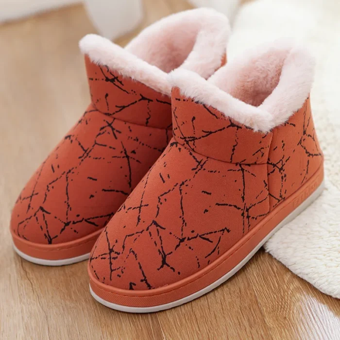 Female Winter Unisex Plus Size Casual Plush House Shoes