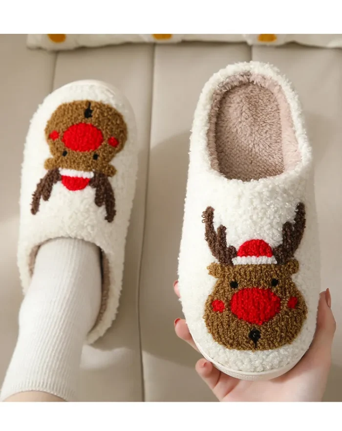 Funny Warm Home Slippers | Fluffy Fur Plush Footwear
